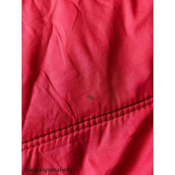 GUESS Women's Red Packable Quilted Puffer Jacket Size M Full Zip - Picture 5 of 11